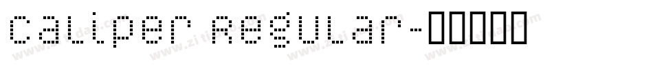 Caliper Regular字体转换